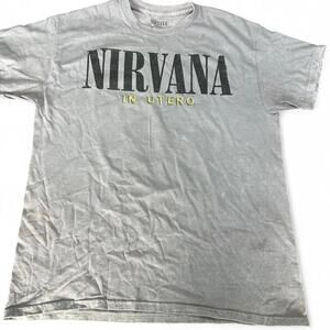 Nirvana In Utero T-Shirt Vintage Style Band Tee | Size L